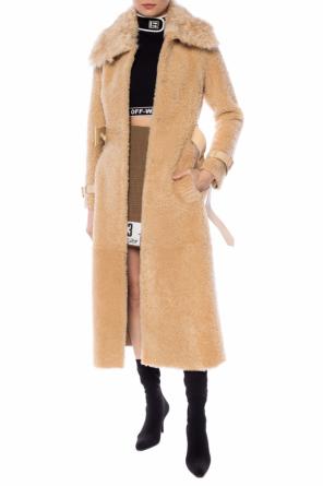Fur coat with a waist belt, zdjęcie 2 Fur coat with a waist belt od Off White